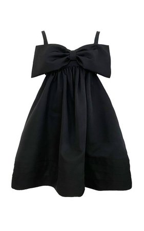 Bow-Detailed Twill Mini Dress By Ming Ma | Moda Operandi