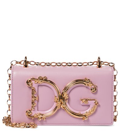 Dolce & Gabbana - DG Girls Small leather shoulder bag | Mytheresa