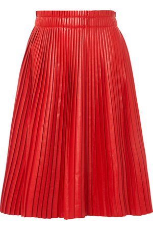 we11done | Pleated faux leather skirt | NET-A-PORTER.COM