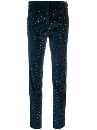 Faith Connexion Slim Stud-Embellished Trousers