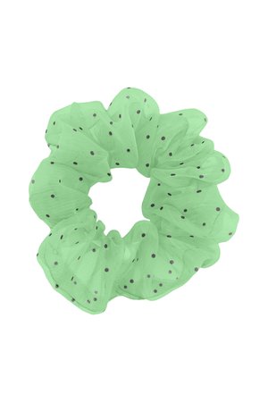 pastel green scrunchie