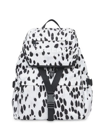 Burberry Logo And Dalmatian Print Nylon Backpack | Farfetch.com