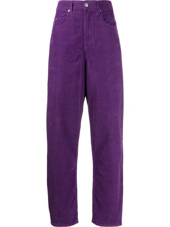 Isabel Marant Étoile Tapered Cord Detail Trousers