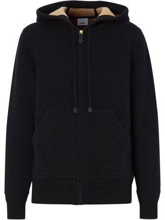 Burberry Embroidered Logo Hoodie - Farfetch