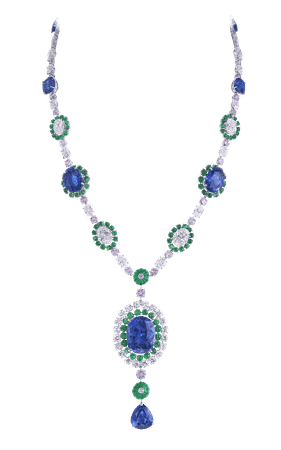 Moussaieff, Emerald and sapphire necklace