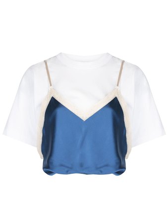 Alexander Wang Draped Satin Camisole T-Shirt Ss20 | Farfetch.com