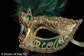 green and gold masquerade masks 1