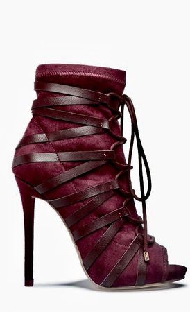 burgundy boot