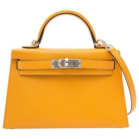 Brand New Hermes Mini Kelly 20 Moutarde at 1stdibs