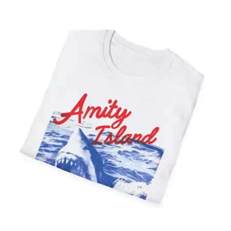 Jaws Amity Island Welcomes You! T-Shirt - ootheday.