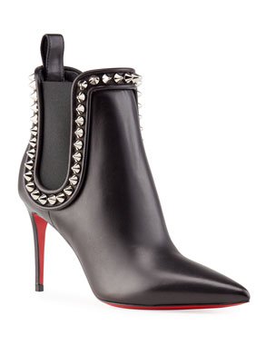 Christian Louboutin Astro Puffer Red Sole Stiletto Booties | Neiman Marcus