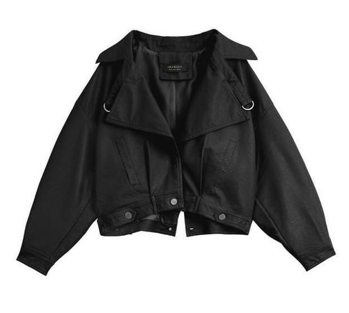 crop black jacket