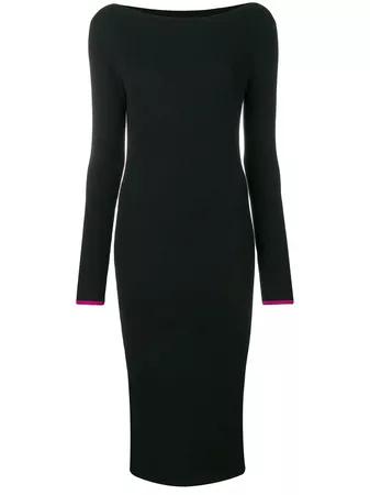 Calvin Klein long-sleeve Fitted Sweater Dress - Farfetch