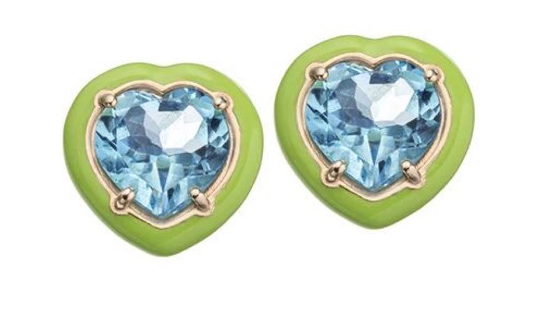 candy heart earrings