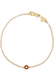Marlo Laz | 14-karat yellow, rose and white gold, enamel and multi-stone bracelet | NET-A-PORTER.COM