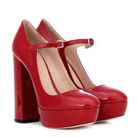 Vintage Red Platform Heels