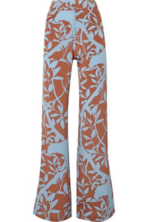 Johanna Ortiz | Dominant Paradigm printed silk crepe de chine straight-leg pants | NET-A-PORTER.COM