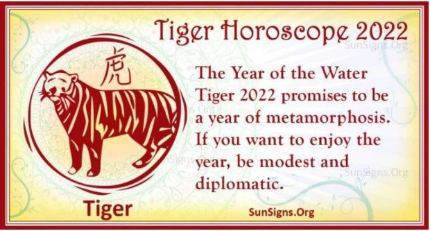 Tiger Horoscope 2022