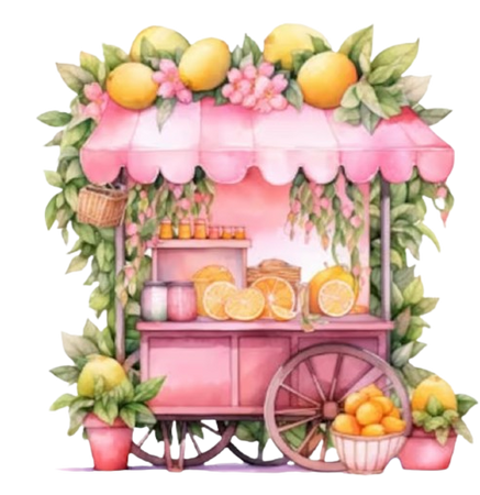 Pink Lemons Cart