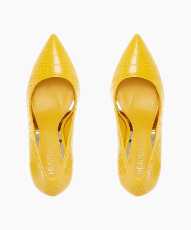 AMRITA - Stiletto Heel Court - yellow | Dune London