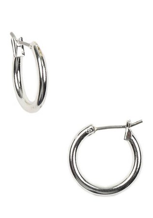 Napier Silver-Tone Small Hoop Earrings | belk