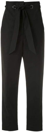 Andrea Marques eyelets clochard trousers