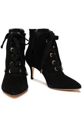 Lace-up suede ankle boots | ZIMMERMANN | Sale up to 70% off | THE OUTNET