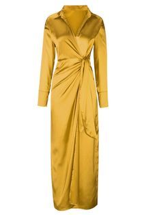 honey gold maxi shirt dress/long sleeve
