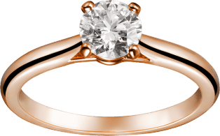 CRN4743600 - Solitaire 1895 - Pink gold, diamond - Cartier