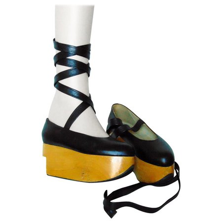 Vivienne Westwood Rocking Horse Shoes Black Leather Ballerina | Etsy
