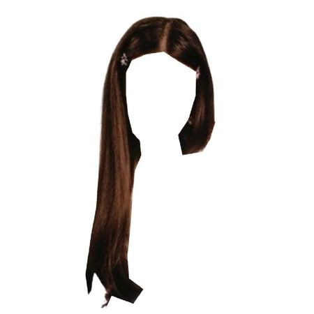 straight red brown hair barrettes clips hairstyle