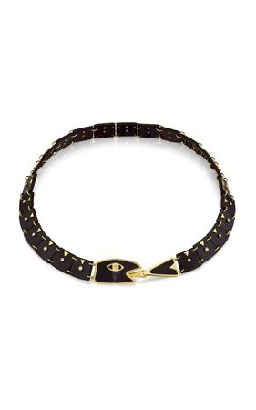 Lenda 18k Yellow Gold Diamond, Horn Necklace By Sauer | Moda Operandi