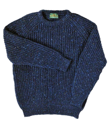 knit blue sweater