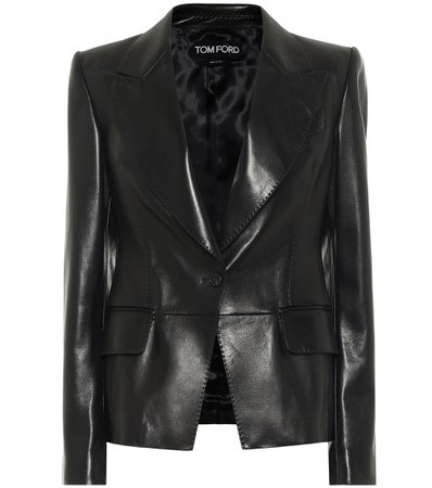 Tom Ford - Leather blazer | Mytheresa