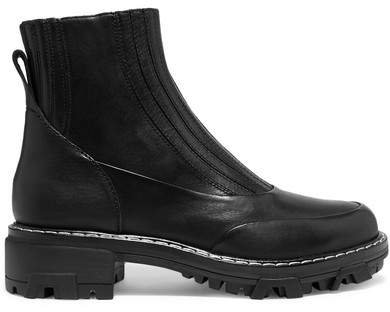 Shawn Leather Chelsea Boots - Black