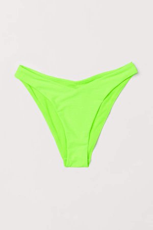 V-cut Bikini Bottoms - Green