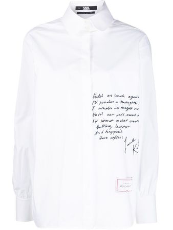 Karl Lagerfeld рубашка Tribute By Kate Moss - Купить в Интернет Магазине в Москве | Цены, Фото.