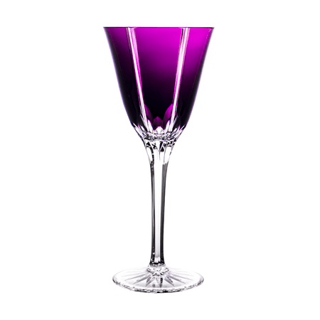 Castille Purple Water Goblet - Ajka Crystal
