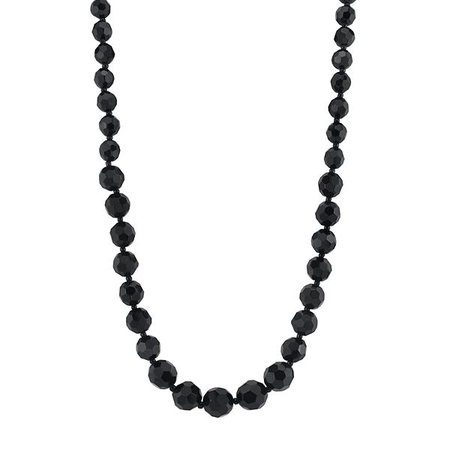 1928 Black Bead Necklace