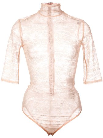 Nina Ricci Sheer Embroidered Bodysuit - Farfetch