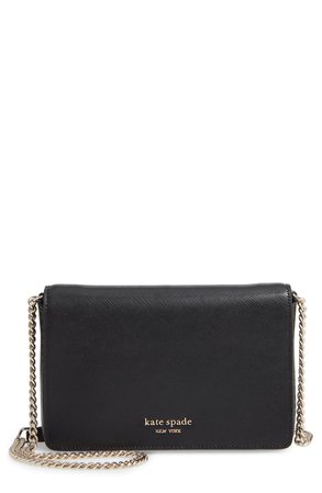 kate spade new york spencer leather wallet on a chain | Nordstrom