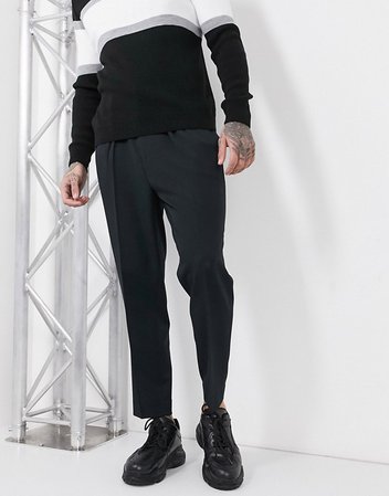 ASOS DESIGN - Pantalon fuselé habillé - Noir | ASOS