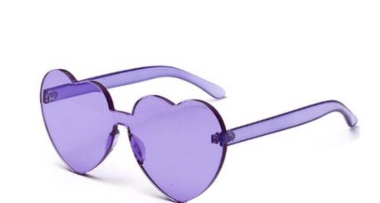 purple heart sunglasses