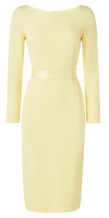 GOAT Fashion Joyce Cady Dress in Pastel Yellow