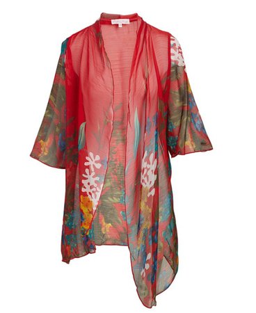 Red Floral kimono