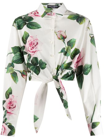 Dolce & Gabbana Floral Print Shirt | Farfetch.com