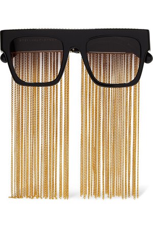 Stella McCartney | Chain-embellished D-frame acetate sunglasses | NET-A-PORTER.COM