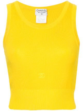Chanel Pre-Owned Chanel Sleeveless Top - Farfetch