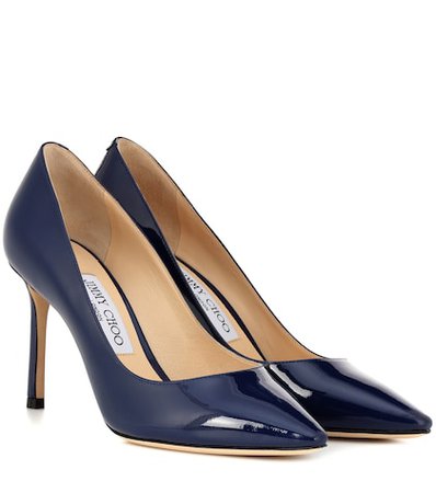 Romy 85 patent leather pumps