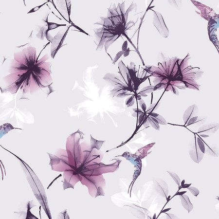 Graham & Brown X-Ray Floral Purple/Pink Removable Wallpaper | The Home Depot Canada